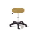 Midcentral Medical Physician Stool w/ Black Base, Knob Handle, Crst. Backrest, Ht.-Std., M. Blue MCM869-CB-HS-MBL